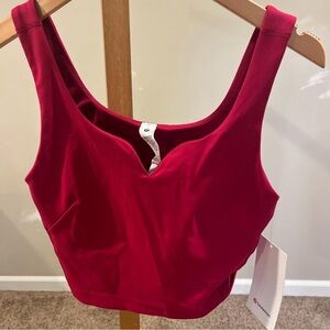 lululemon align sweetheart tank Red Women's Top size 8